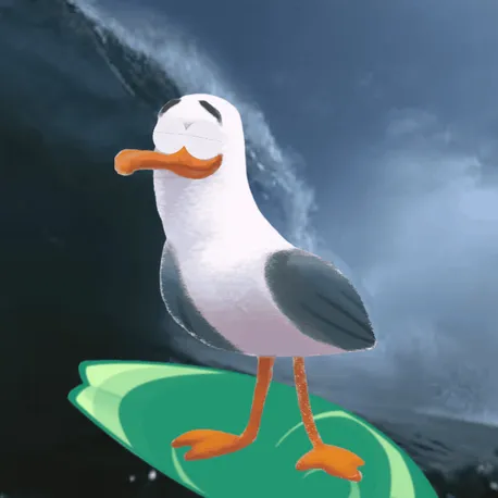 Surfer Seagull